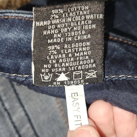 Grace in LA Women’s Bootcut Jeans Size 30 | Thick Stitch Bling Flap Pockets Dark - Picture 15 of 15